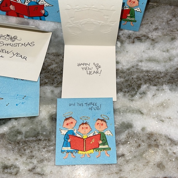 Vintage Sangamon Unique Family Christmas Cards in Box - Picture 3 of 4